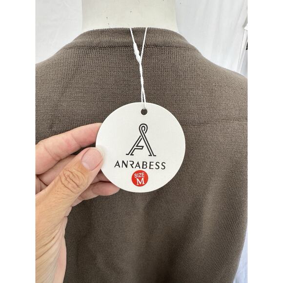 Copied - ANRABESS Womens Cardigan Sweater Open Front Knit Long Coatigan Size M - Picture 4 of 7